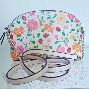 Kate Spade Floral Crossbody Bag - Pink, Orange, and Green